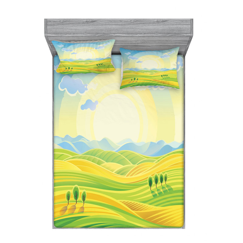 Microfiber Sheet Set, Full Sheet Set with Fitted Sheet