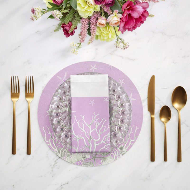 Ensemble de table Lilas Branche de corail, Lilac