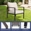 Chaises longues de patio avec coussins (ensemble de 2)-102630047