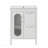 24" Bathroom Vanity With Sink, Bathroom Vanity Cabinet With Two Drawers And Door, Adjustable Shelf, Solid Wood And Mdf, White-1335320433