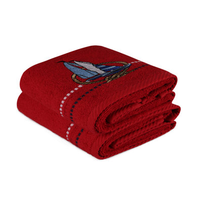 Ensemble de 2 serviettes 100% coton Metcalf
