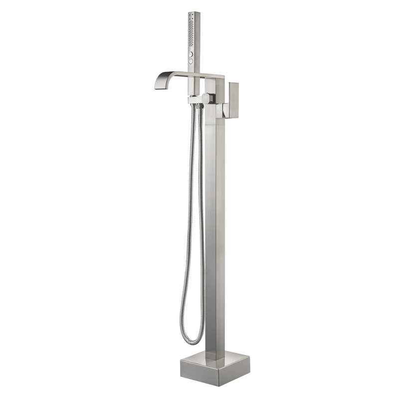 Velvet 1 Handle Waterfall Faucet with Diverter, Brushed Nickel