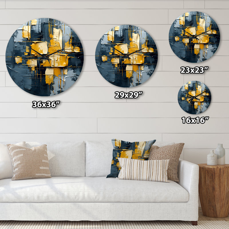 Horloge murale abstraite, Moyenne