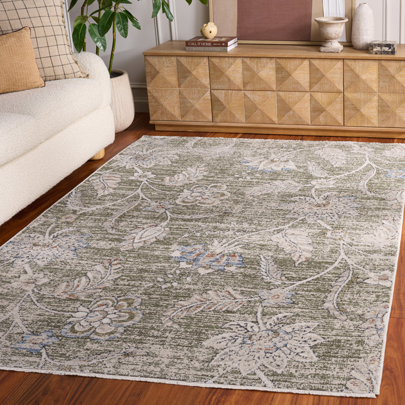 Tapis floral Grove 634 Performance, Rectangle 5 pi 3 po x 7 pi 6 po