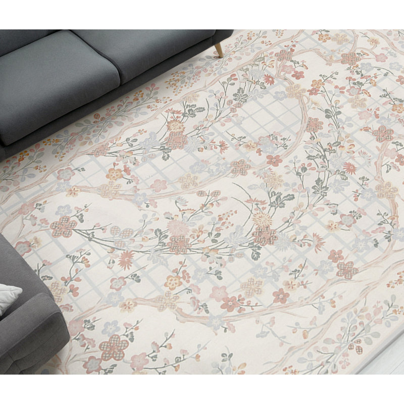 Aubusson Renaissance Wool Floral Area Rug