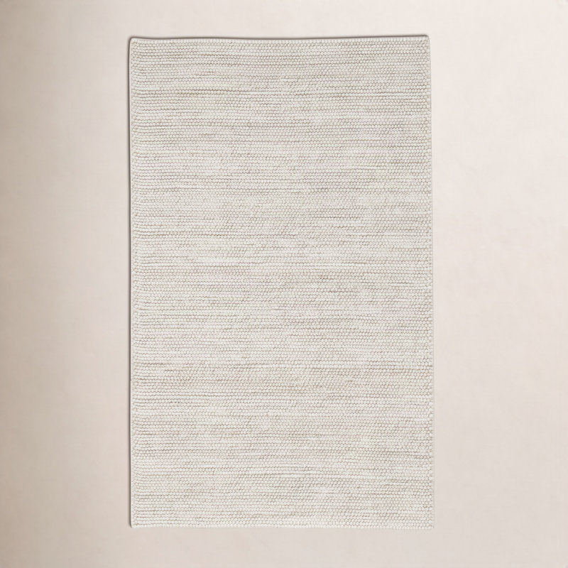 Alethea Flatweave Wool Polyester Owen Area Rug, Rectangle 7'9" x 9'9", Ivory