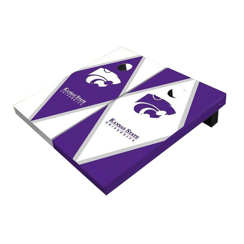 Planches cornhole à losanges 2 'x 3' Kansas State Wildcats, Alternance