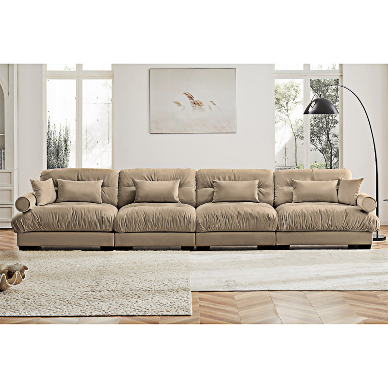 Upholstered Modular Sectional Sofa Couch