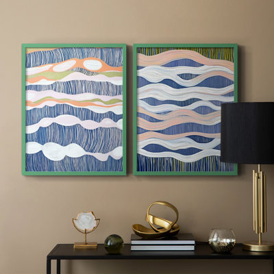 ABSTRACT Series CMXXVII - Reproduction encadrée de qualité supérieure - prête à être accrochée - aucun clou requis - aucun clou requis