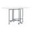58.75'' x 36.5'' Foldable Craft Table with Wheels