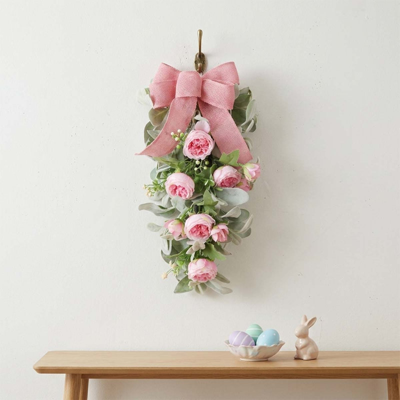 Couronne de rose artificielle