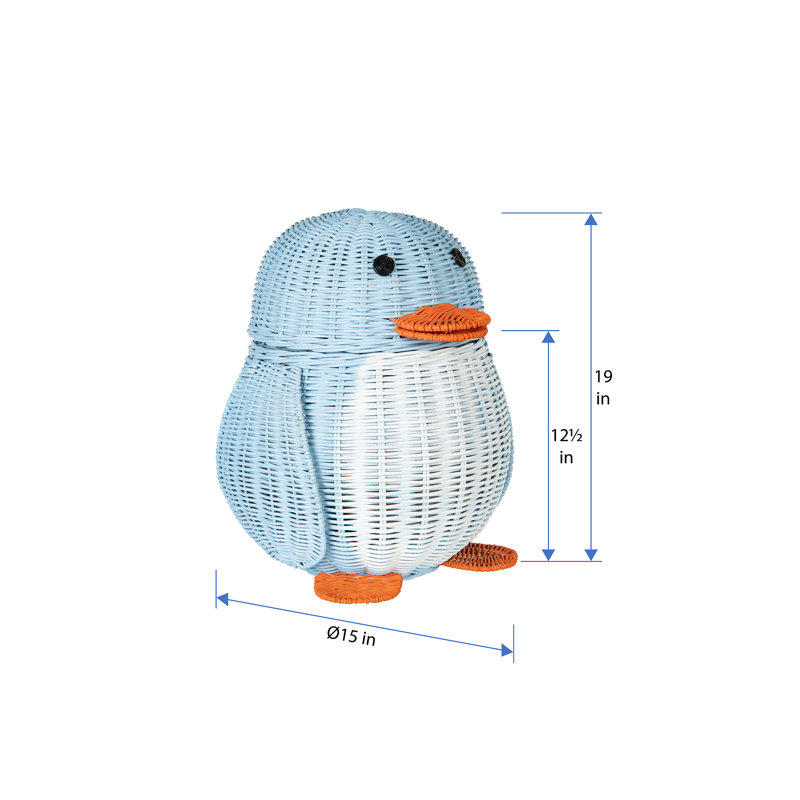 Panier en osier Quoka Penguin