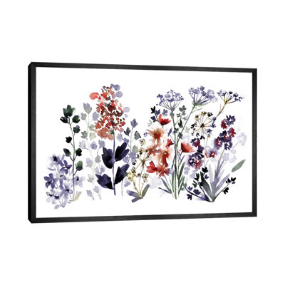 Indigo Wildflowers by Sara Berrenson - Print on Canvas