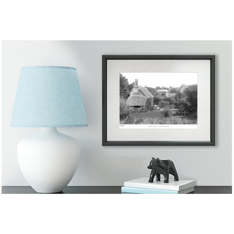 Crantock, Village 1918 - Single Picture Frame Print, 45cm H x 60cm W x 2.3cm D