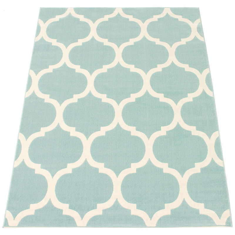 Ensemble de tapis vert / beige Jullien, Rectangle 3 pi 11 po x 5 pi 7 po
