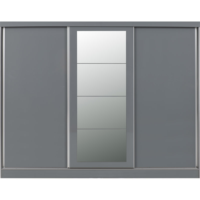 Cascio 3 Door Sliding Wardrobe, Grey