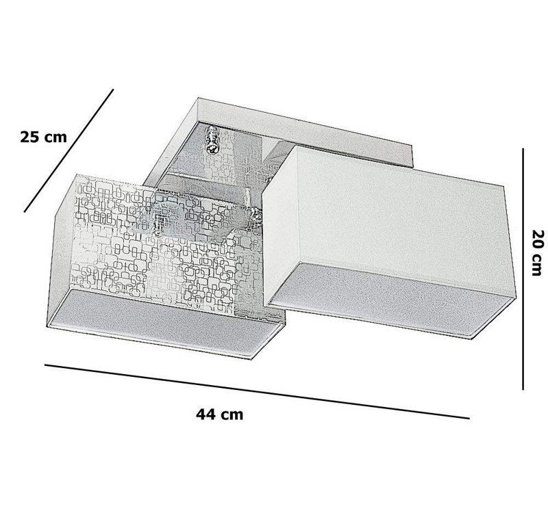 Seaton Semi Flush Mount, Violet