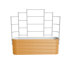 Lit de jardin surélevé modulaire en métal avec treillis 32 po de hauteur 32 po de hauteur