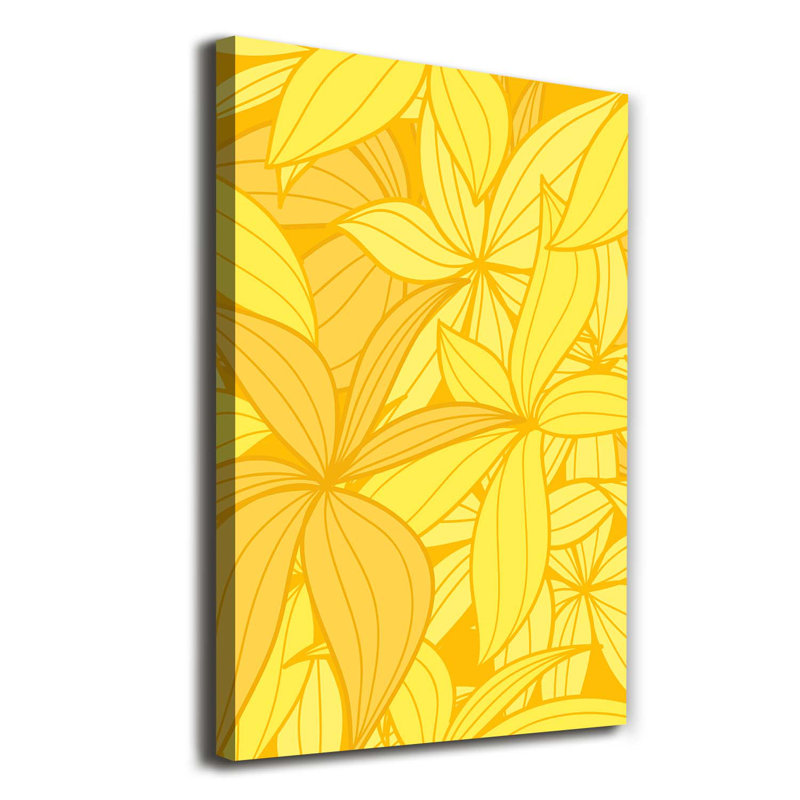 Yellow Flowers - Wrapped Canvas Print
