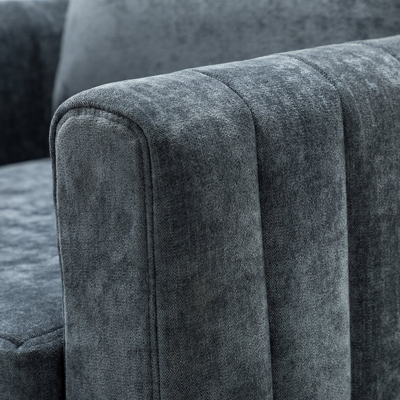Fauteuil club l 32,5 po Ardarius, Polyester marine