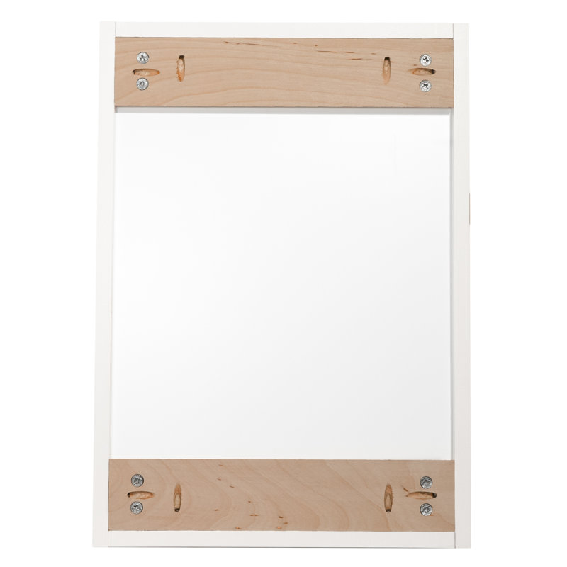 Armoire de salle de bain murale, Blanc satiné
