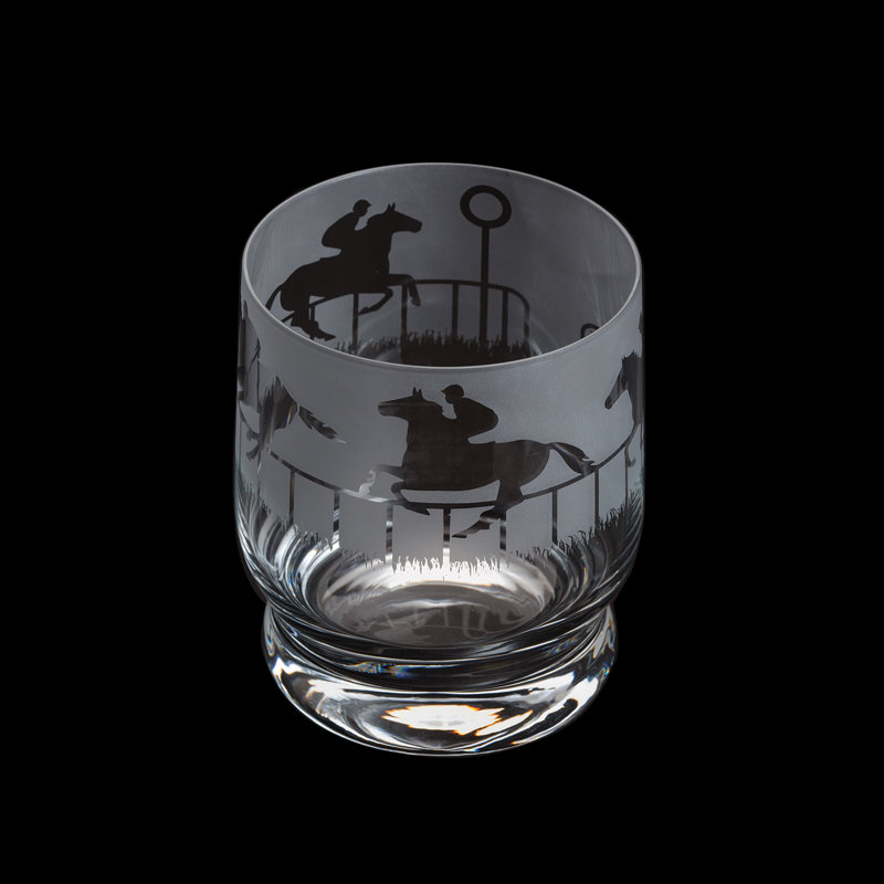 Dartington Crystal Aspect Horse Racing 350ml Drinking Glass