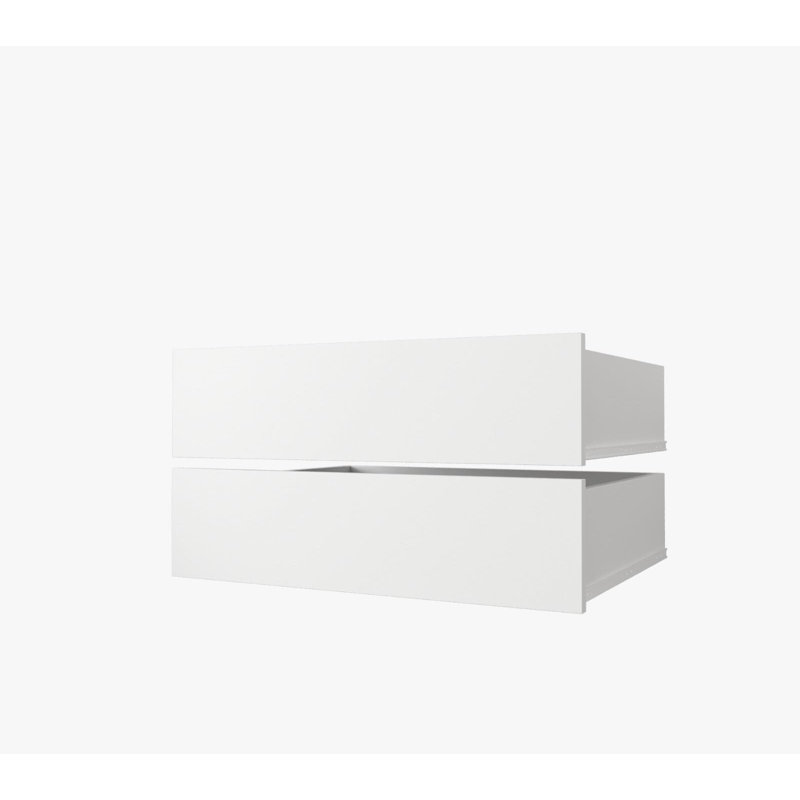 2 Drawer Storage Drawer, White