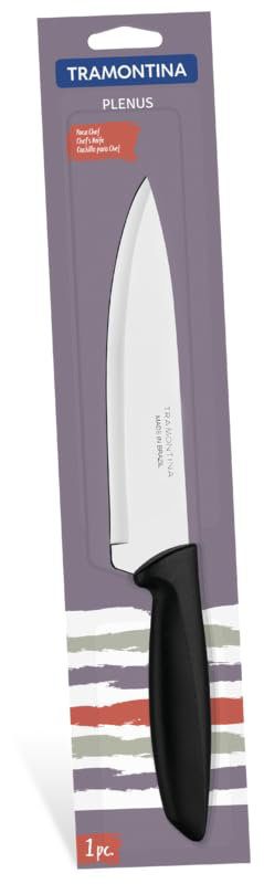 Tramontina 7" Chef  Knife - Black Handle - Plenus