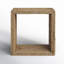 Evana Open Storage Woven End Table