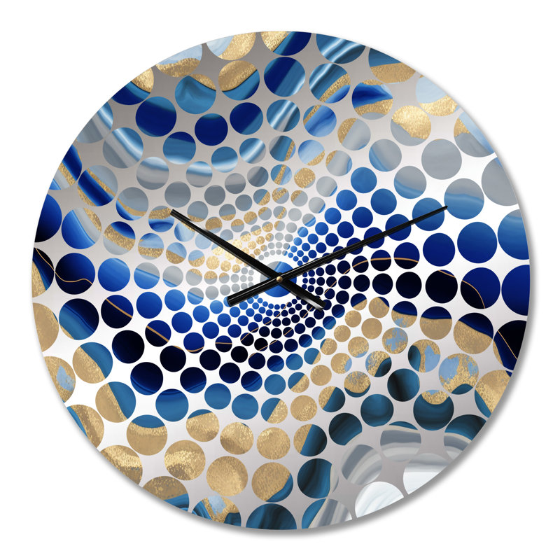 Yeudiel - Horloge murale abstraite transitionnelle, Petit