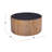 Rowen Stone Top Drum Cocktail Table