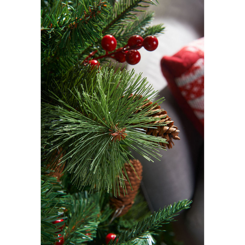 Artificial Pine Christmas Tree, 7ft H