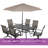 Errik PVC-Coated Polyester Swivel Rocking Dining