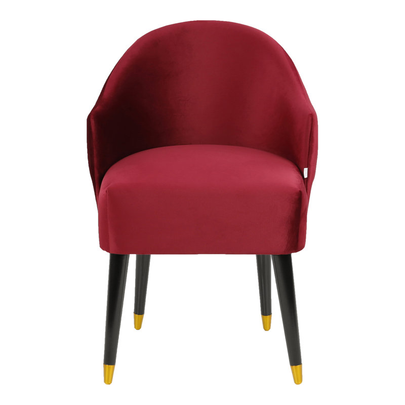Emi Upholstered Barrel Chair, Red