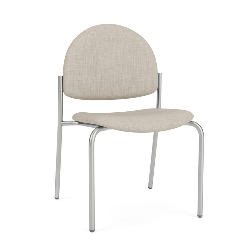 Chaise d'invité sans accoudoir Chat Chat, Argent, Plot Line neutre