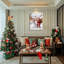 «Santa Snowman Winter», art mural sur toile-761939524