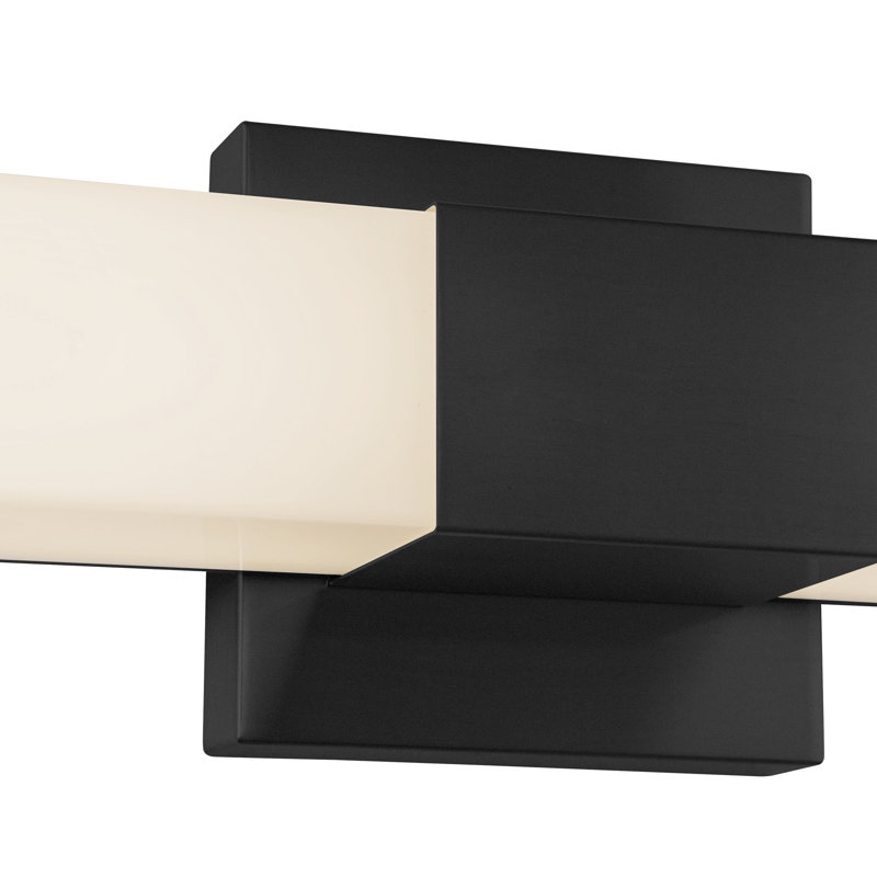 Vivi 36-in Black dimmable LED Wall Sconce, Matte Black