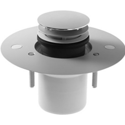 Flush Fitting Shower Tray Vertical Outlet 4" Pop-Up Bathroom Sink Drain