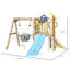 Ensemble de jeu d'extérieur en bois 3 en 1 avec balançoire pour bébé Scout