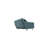 61"W Gray Fabric Convertible Loveseat Sleeper With Pillows
