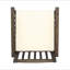 Chaise de salle à manger en acacia, 2 pièces avec 2 coussins-677626493-677626466