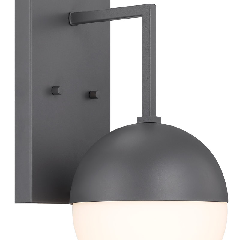 Zyta Steel Wall Light, Iron Ore