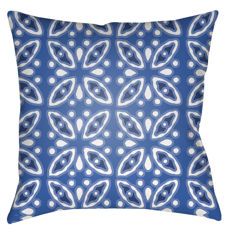  Indoor/Outdoor Throw Pillow, 18" H x 18" W x 4" D