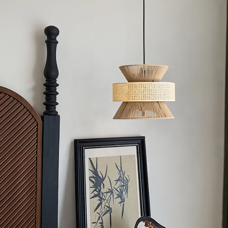 Luminaire suspendu en forme de dôme noir mat à 1 lumière Ayyad, H 17,71 po x l 23,62 po x P 23,62 po