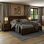 Standard Baja Platform Bed - King Size - Walnut Finish-563628566-563628570