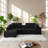Everleigh 111" W x 63.41" D x 35.4" H 4-Piece Corduroy Modular Sectional Sofa-1760434984