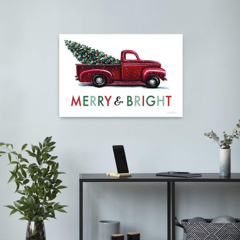 Arbre de Noël contemporain Merry Bright, H 16 po x l 24 po