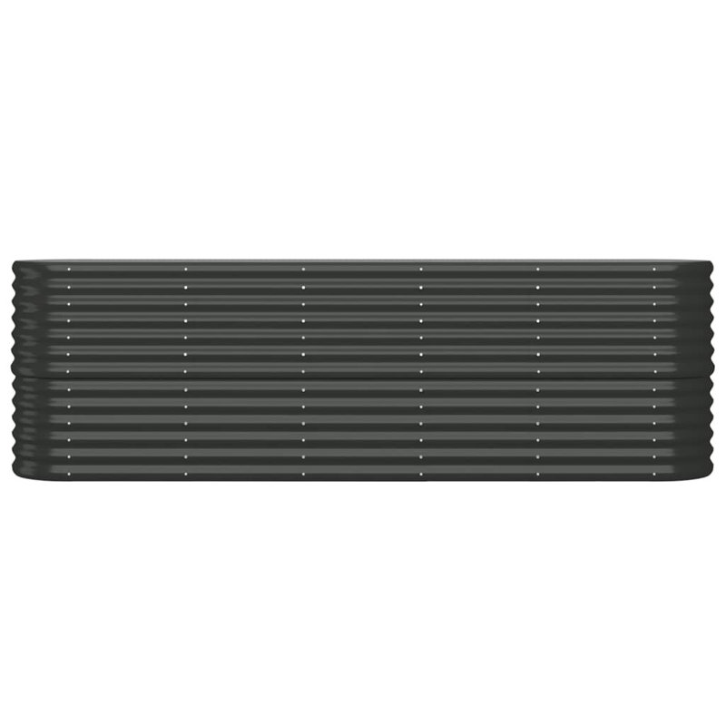 Garden Raised Bed Powder-coated Steel, 68 cm x 224cm x 40cm, Anthracite