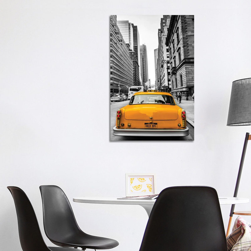 Cab In Nyc by Anders Jorulf - Wrapped Canvas Print, 101.6cm H x 66.04cm W x 1.91cm D