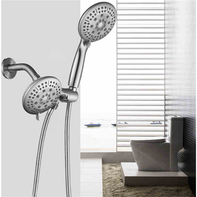 Double Shower, Brushed Nickel